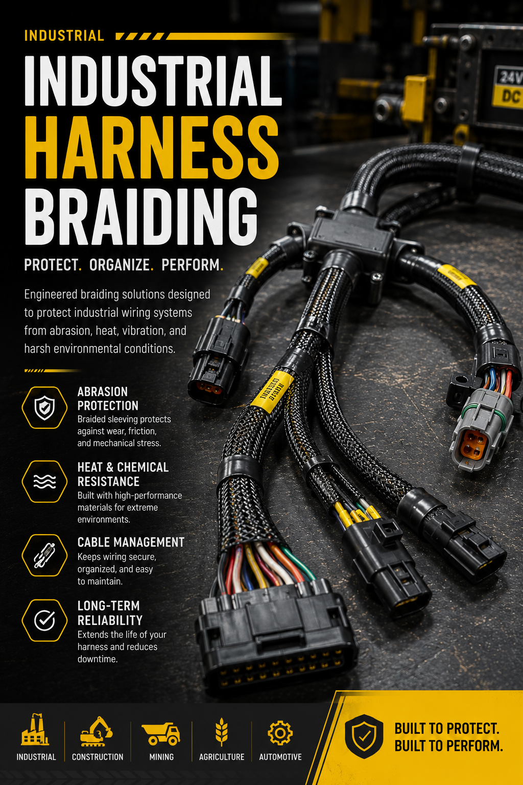 Industrial Harness Braiding
