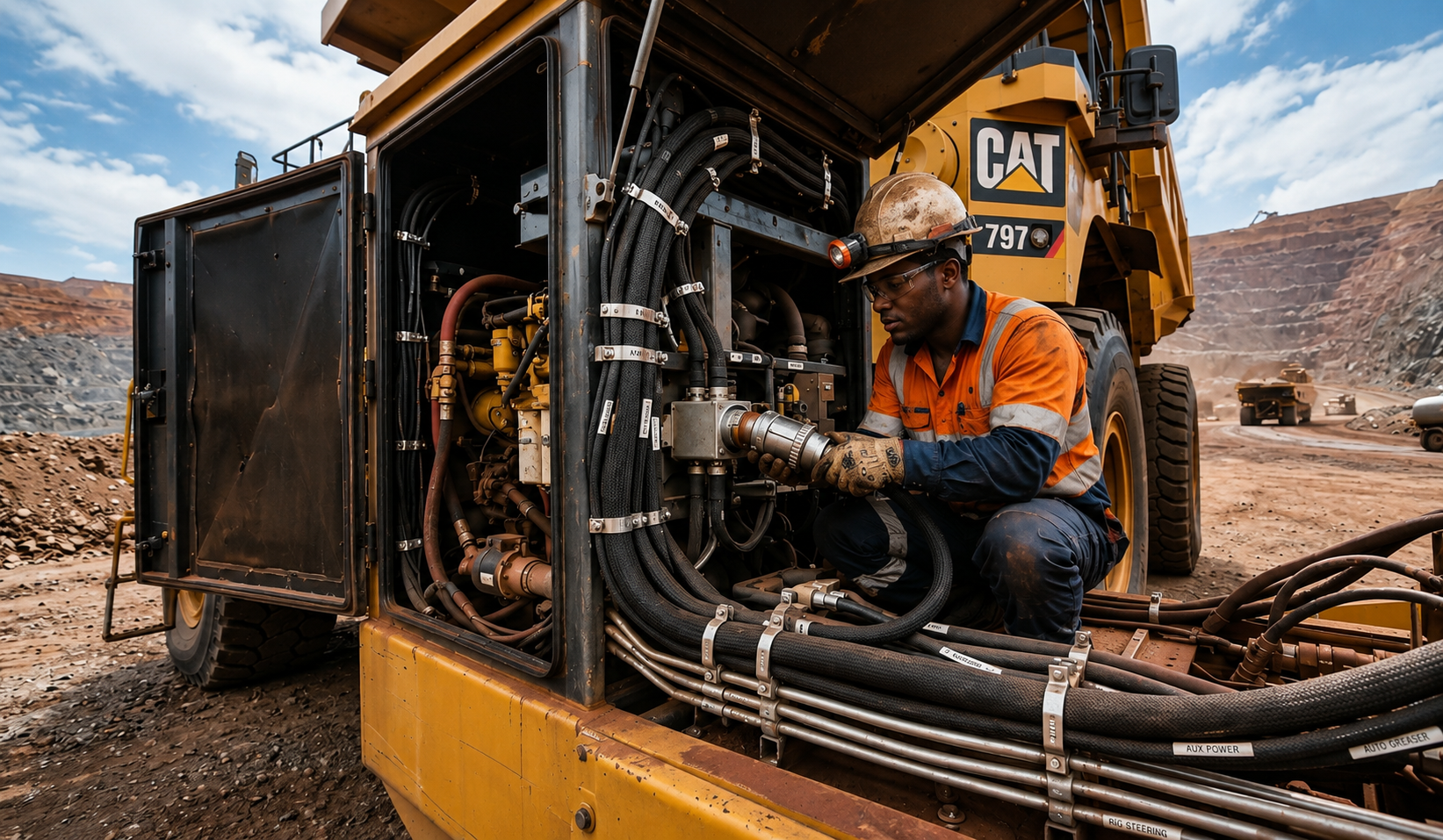 Mining harness repair